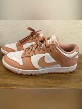 Nike Rose Whipser Low Dunks Shoes, Sz 9